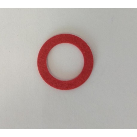 Fíbrový kroužek červený plochý 12,0 x 18,0 x 1,2 mm
