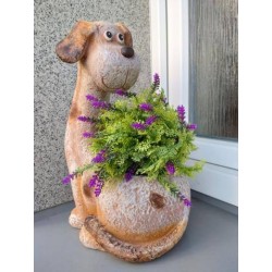 Pes - obal na květiny solární