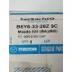 Sada předních brzdových destiček, s akustickou výstrahou opotřebení originál Mazda B5Y6-33-28Z-9C voz. Mazda 121 II, Mazda 323 (