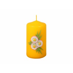 Sedmikráska - velikonoční svíčka válec žlutá