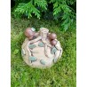 Půlkruh s houbami keramický