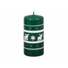 Svíčka vánoční - sob zelený 6x12cm